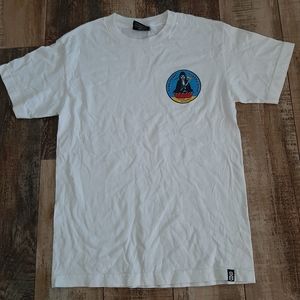 Rebel 8 Eight Tee Shirt Small White Euc Vintage